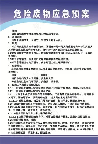 危险废物应急预案图片