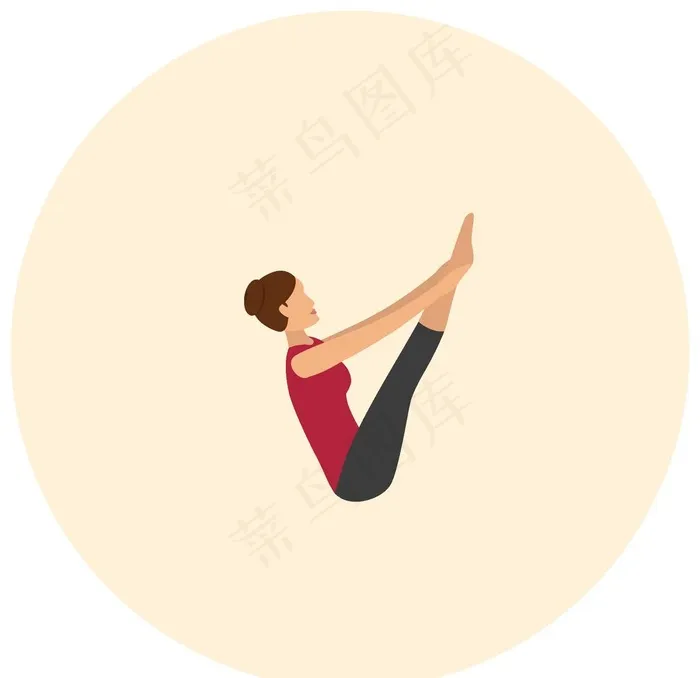 瑜伽动作图片eps,ai矢量模版下载