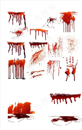 免抠血渍血浆png素材图片