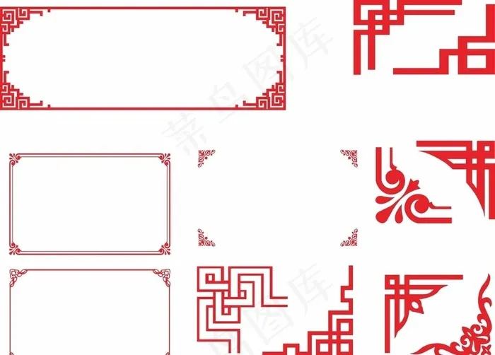 中式边框图片cdr矢量模版下载