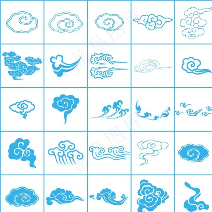 古典云纹图片cdr矢量模版下载