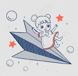 童趣免抠素材图片