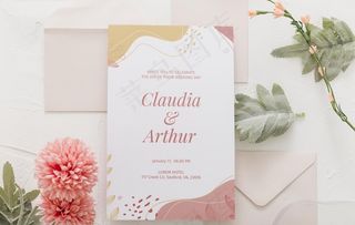 邀请函样机图片