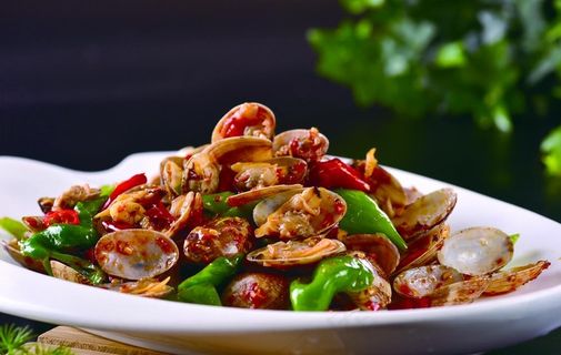 香辣炒花甲图片