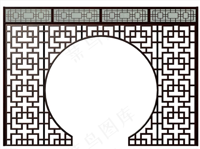 中式复古屏风图片