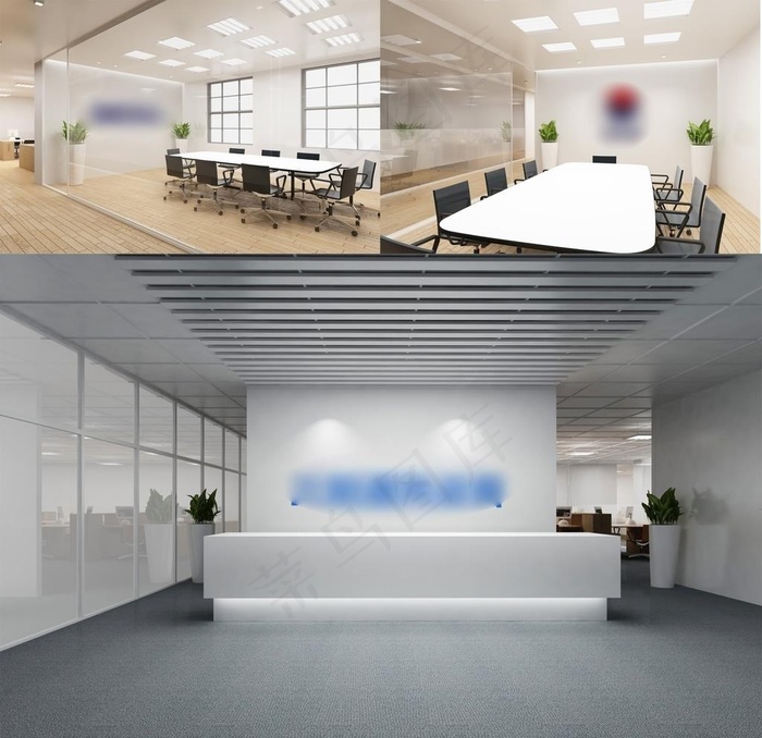 办公室logo样机素材图片