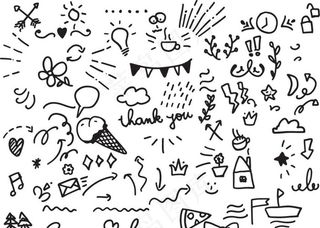 童趣可爱涂鸦图案图片