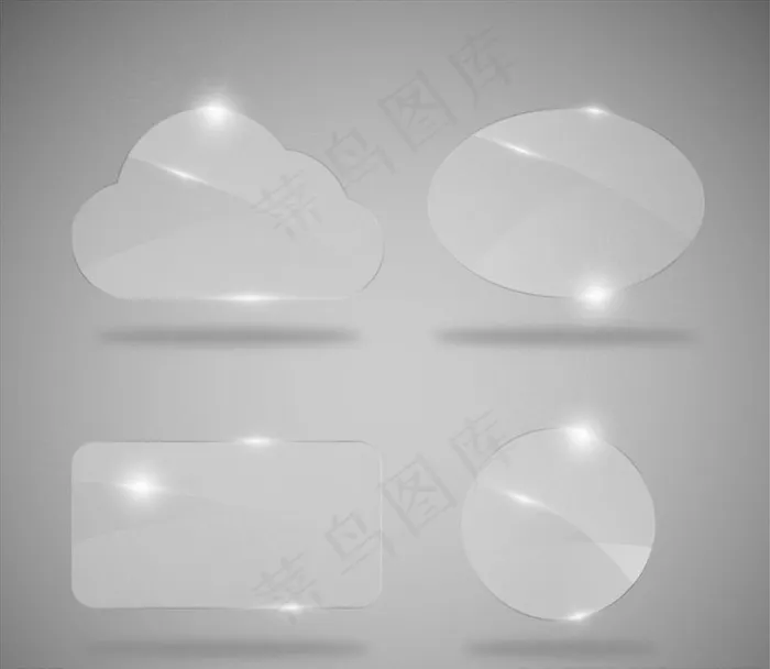 水晶话框图片ai矢量模版下载