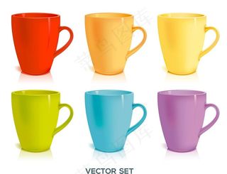 矢量杯子图片