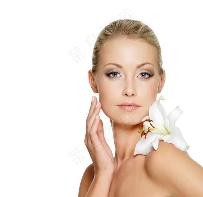 美容院美丽的女人图片