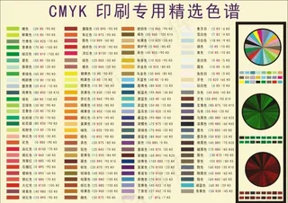 CMYK配色卡图片