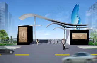 厂区大门设计图片