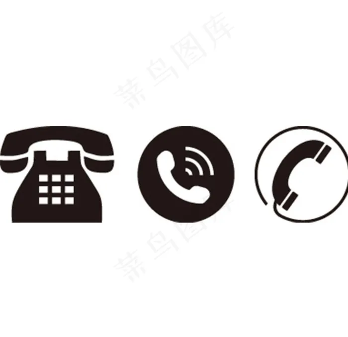 电话LOGO图片ai矢量模版下载