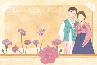 韩式服饰情侣人物图片