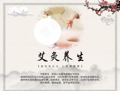 艾灸养生海报图片