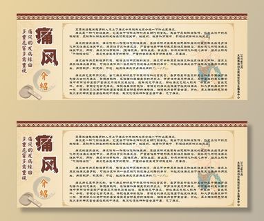 中医痛风展板图片