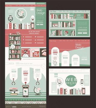 教育 培训机构 网页模版图片