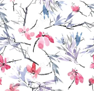 数码印花 大牌 佩斯利  复古图片