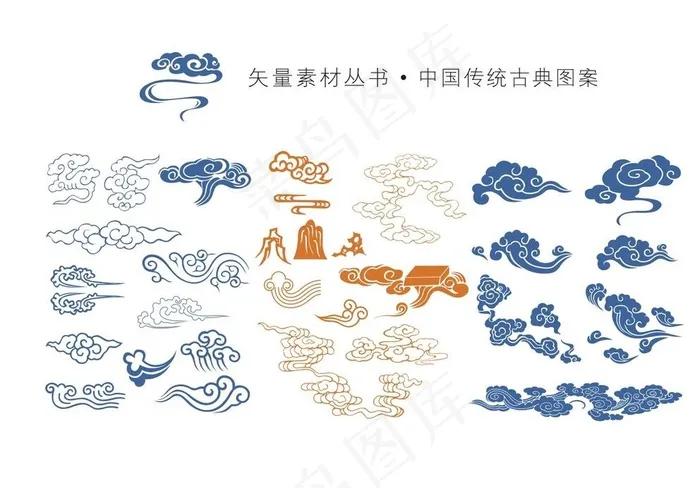 古典祥云图片cdr矢量模版下载