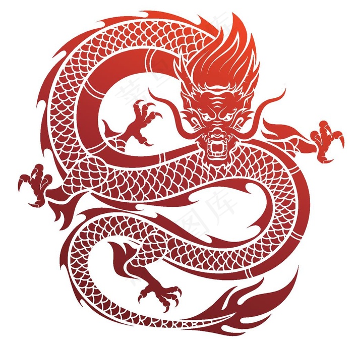 龙形象设计图案图片eps,ai矢量模版下载