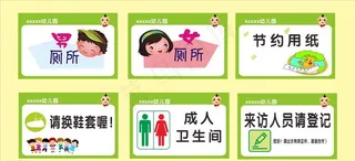幼儿园标识牌图片