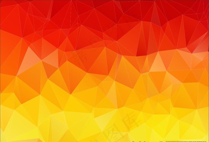 红色几何炫彩 红色背景图片