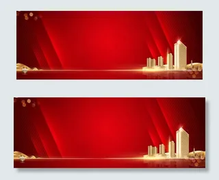 红金 豪宅地产广告图片