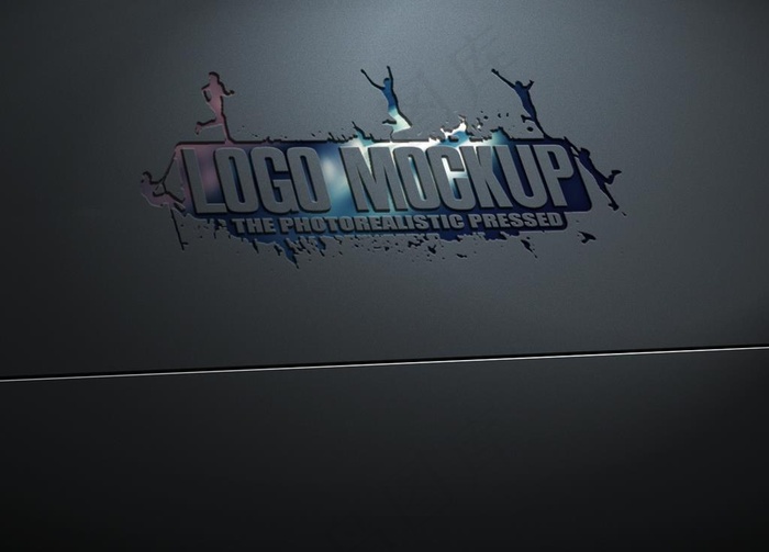 logo贴图样机图片psd模版下载
