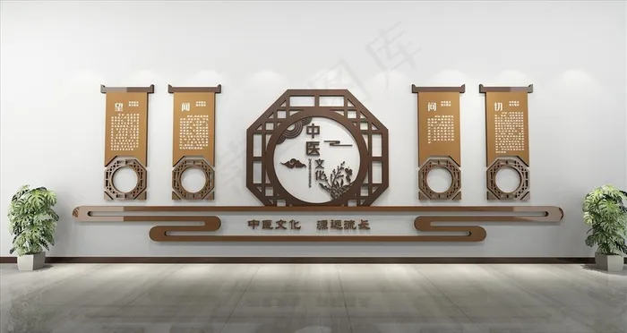 中医文化墙图片cdr矢量模版下载