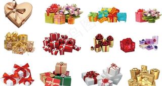 礼品盒素材图片