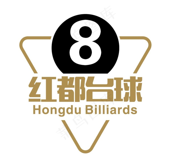 台球logo图片psd模版下载
