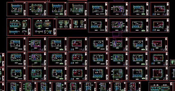 足浴按摩房装修施工图图片