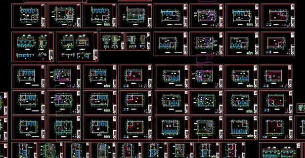 足浴按摩房装修施工图图片