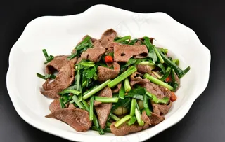 韭菜炒猪肝图片