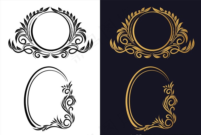 欧式花纹边框图片