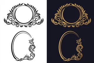 欧式花纹边框图片