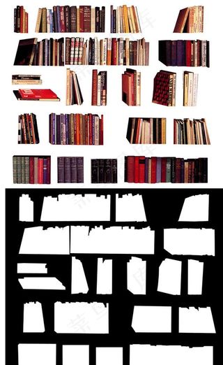 书架抠图图片
