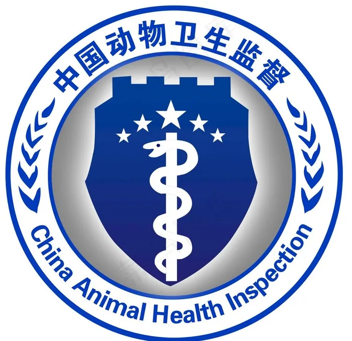 中国动物卫生监督徽标图片psd模版下载