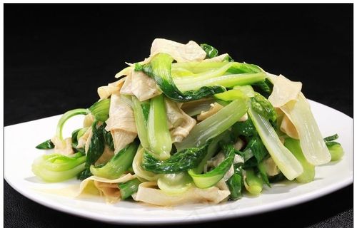 青菜炒信阳豆筋图片