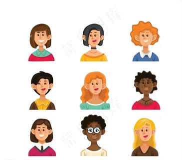 卡通女子图像图片