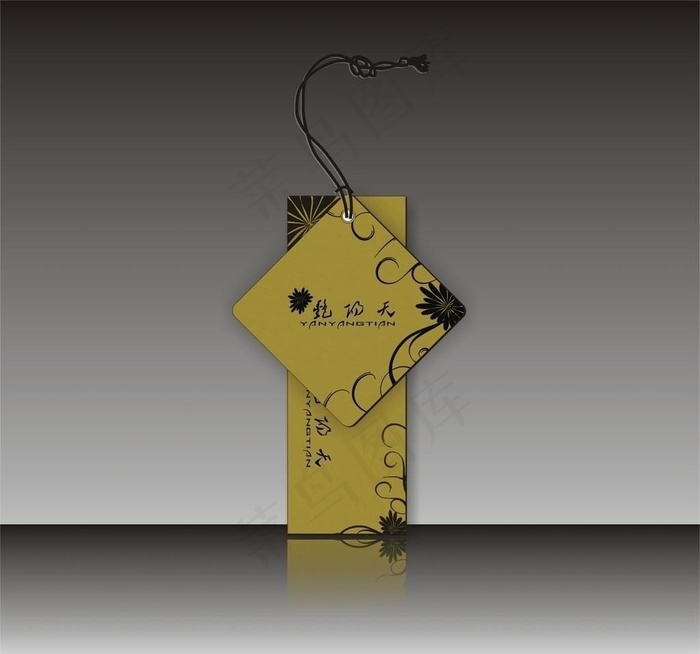 吊牌 花纹 矢量 原创图片