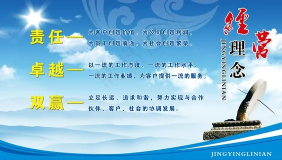 企业经营理念展板图片 企业经营理念展板图片