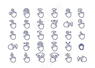 UI设计点击进入图标素材图片