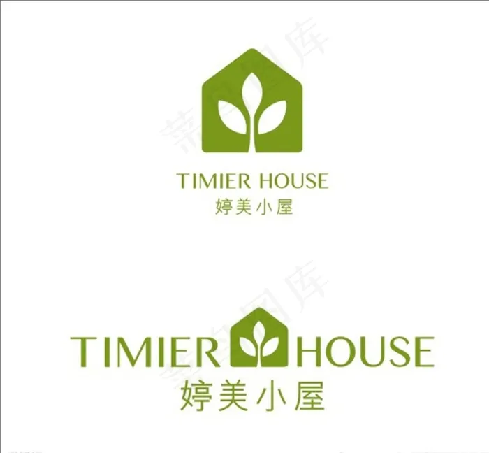 婷美小屋logo图片cdr矢量模版下载