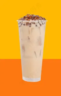 茶饮透明椰果奶茶奶昔图片