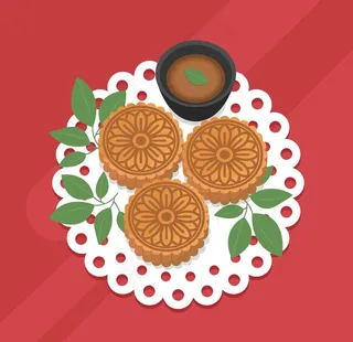 中秋节插画图片