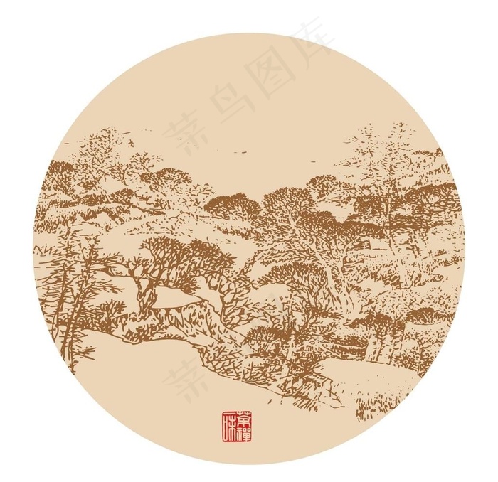 山矢量图图片