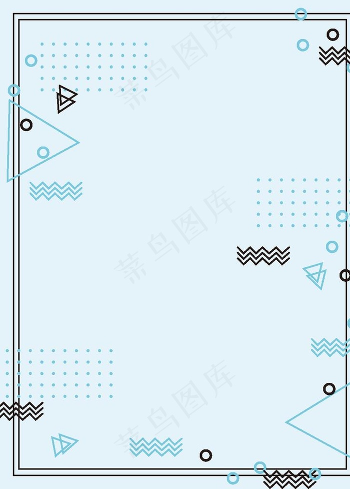用锯齿线蓝色的几何背景图片