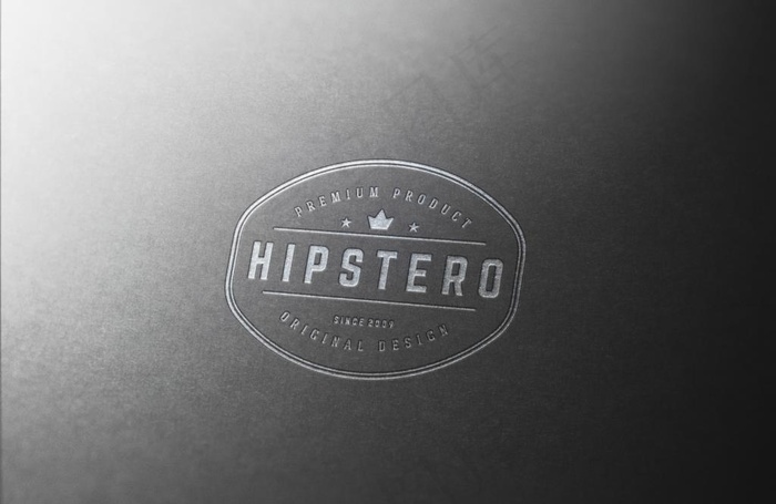 LOGO样机 烫银效果图片