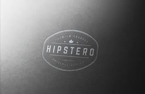 LOGO样机 烫银效果图片